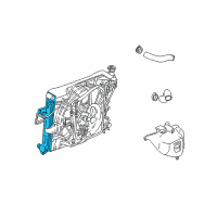 OEM 2004 Jeep Grand Cherokee Engine Cooling Radiator Diagram - 52079883AD