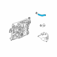 OEM Jeep Grand Cherokee Hose-Radiator Inlet Diagram - 55116792AA