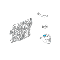 OEM 2004 Jeep Wrangler Cap-Coolant Recovery Bottle Diagram - 52079331