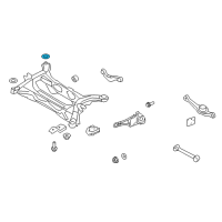 OEM 2009 Ford Edge Suspension Crossmember Rear Bushing Diagram - 7T4Z-5400145-AA