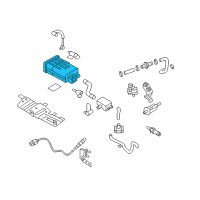 OEM Hyundai Equus CANISTER Assembly Diagram - 31420-3M500