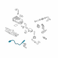 OEM Hyundai Genesis Coupe Sensor Assembly-Oxygen (EX/MANI.) Diagram - 39210-2C210