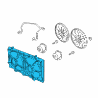 OEM 2011 Chevrolet Caprice Shroud-Engine Coolant Fan Diagram - 92191943