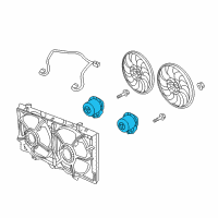 OEM 2011 Chevrolet Caprice Fan Motor Diagram - 92191945