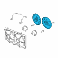 OEM 2011 Chevrolet Caprice Fan Blade Diagram - 92191938