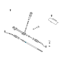 OEM 2022 Hyundai Santa Fe Bush-Rack Diagram - 56521-F6000