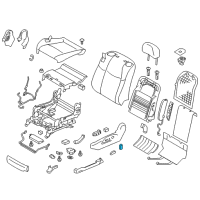 OEM Infiniti M35h Knob Switch Front Seat RECLINING LH Diagram - 87063-1ME2C