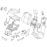 OEM 2013 Infiniti M37 Front Seat Switch Assembly, Left Diagram - 87066-1MA2A