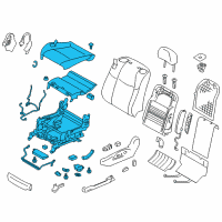 OEM 2013 Infiniti M56 Cushion Assy-Front Seat Diagram - 87350-1MA6B