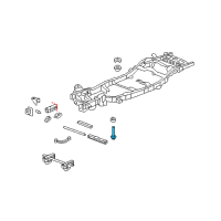 OEM 2022 Cadillac Escalade Bolt Heavy Hexagon Flange Head Reduced Body Diagram - 11562587
