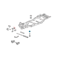 OEM Chevrolet Avalanche Radiator Support Lower Insulator Diagram - 15837583