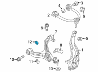 OEM Jeep Grand Cherokee L HEX FLANGE LOCK Diagram - 6513008AA