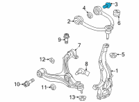 OEM Jeep Grand Cherokee L Control Arm Bolt Diagram - 9512994AA