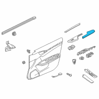 OEM Honda Civic Armrest (Deep Black) Diagram - 83502-TBG-A51ZA