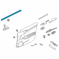 OEM 2020 Honda Civic Weatherstrip, R. FR. Door (Inner) Diagram - 72335-TBG-A01