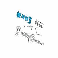 OEM 2003 Kia Sorento Front Brake Assembly, Left Diagram - 581103E700