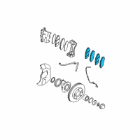 OEM 2003 Kia Sorento Pad Set-Front Disc Brake Diagram - 581013EU00