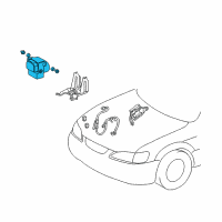 OEM Toyota Camry Actuator Assembly Diagram - 44050-33030