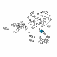 OEM 2018 Chevrolet Silverado 2500 HD Sunroof Switch Diagram - 22818011