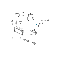 OEM Honda Fit Switch Assembly, Pressure (Denso) Diagram - 80440-S3N-003