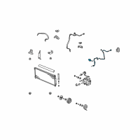 OEM 2007 Honda Fit Pipe, Receiver Diagram - 80341-SLN-A01