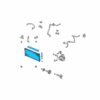 OEM Honda Fit Condenser Assy. Diagram - 80110-SAA-013