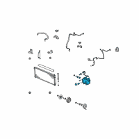 OEM Honda Fit Compressor Diagram - 38810-RME-A02