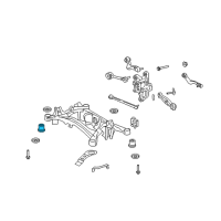 OEM 2014 Lexus LS600h Cushion, Rear Suspension Member Diagram - 52272-50011