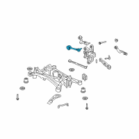 OEM 2013 Lexus LS600h Rear Upper Control Arm Assembly Diagram - 48710-50090