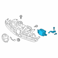 OEM Lexus Sensor Assembly, MILLIME Diagram - 88210-07011