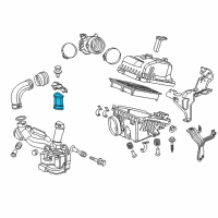 OEM Honda Tube E, Air Inlet Diagram - 17255-R1A-A01