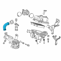 OEM 2015 Honda Civic Tube B, Air Inlet Diagram - 17252-R9A-A00