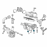 OEM 2017 Honda HR-V Rubber, Air Cleaner Mounting Diagram - 17212-R1A-A00