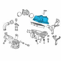OEM 2012 Honda Civic Cover, Air Cleaner Diagram - 17210-R1A-A01