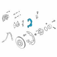 OEM 2017 Ford C-Max Caliper Support Diagram - AV6Z-2B292-C