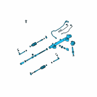 OEM Infiniti M45 Power Steering Gear & Linkage Assembly Diagram - 49001-EH100