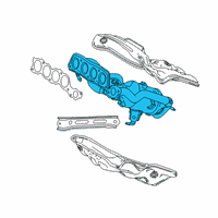 OEM 2019 Lexus ES300h Exhaust Manifold Diagram - 17141-25090