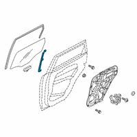 OEM 2021 Kia Soul Channel Assembly-Rear Do Diagram - 83550K0000