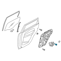 OEM 2015 Hyundai Santa Fe Sport Screw-Speaker Diagram - 96301-3S000