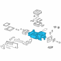 OEM 2016 Ram 3500 Console-Base Diagram - 5MZ87HL1AA