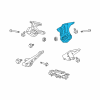 OEM 2007 Dodge Dakota INSULATOR-Engine Mount Diagram - 52855715AA