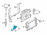 OEM 2017 Honda Accord Sensor Assembly Crank Diagram - 37500-5Y3-J01