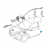 OEM 2012 Lexus RX450h Sensor, Side Air Bag Diagram - 89831-0E030