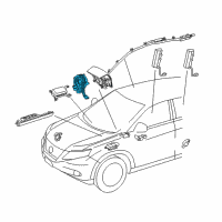 OEM 2014 Lexus RX350 Spiral Cable Sub-Assembly With Sensor Diagram - 84307-0E070