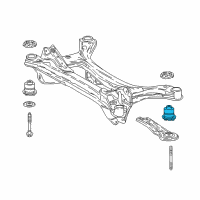 OEM 2019 Toyota Avalon Suspension Crossmember Cushion Diagram - 52275-06150