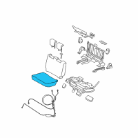 OEM 2010 Toyota Yaris Seat Cushion Diagram - 71602-52250-B1