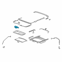 OEM Acura MDX Motor Assembly, Sunroof Diagram - 70450-STX-A01