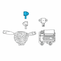 OEM 2017 Jeep Cherokee Sensor-Acceleration Diagram - 56038975AA