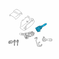 OEM 2020 Toyota Sequoia Wiper Switch Diagram - 84652-02730