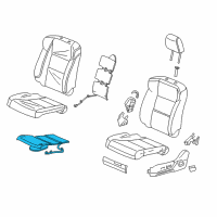 OEM Acura Tci, Left Front Seat Cushion Diagram - 81619-TX4-A31